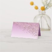 90thバースデーパーティーバラ金ゴールドグリッター プレイスカード (裏面)