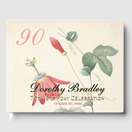 90thバースデーパーティーパッシフローラカスタムゲストブック ゲストブック