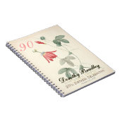 90thバースデーパーティーパッシフローラカスタムゲストブック ノートブック (右側)