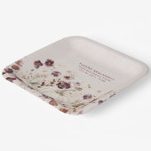 90thバースデーパーティーパンプキンワイルドフラワーカスタム ペーパープレート (傾斜あり)