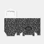 90th乱数パターンブラック/ホワイト フェイバーボックス (折り畳みなし)