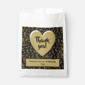 90th乱数パターンブラック/金ゴールド フェイバーバッグ (正面)