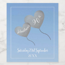 90th誕生日の青気球