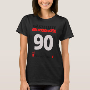 90th誕生日ゲストリスト署名ゲストブック90 Y Tシャツ
