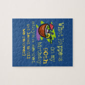 90th誕生日パーティギフト。私の90日に何が起こるか ジグソーパズル (横)