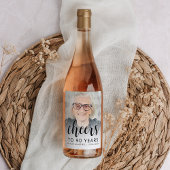 90th誕生日パーティフォトブラックスクリプト応援 ワインラベル