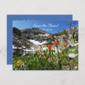 90th誕生日パーティーの招待を保存する 案内ポストカード (正面/裏面)