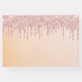 90th誕生日パーティーバラ金ゴールド幾何学的 ゲストブック (裏面)