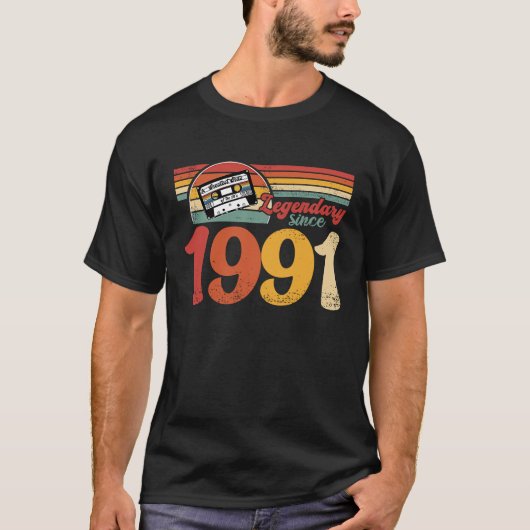90th誕生日パーティーパーティーヴィンテージ1991 32nd誕生日 tシャツ (正面)