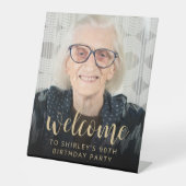 90th誕生日パーティー写真へようこそ 台座サイン (正面)