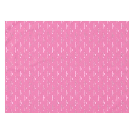 90th誕生日パーティー名ピンクのパタモダンーン テーブルクロス (正面(横))
