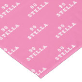 90th誕生日パーティー名ピンクのパタモダンーン テーブルクロス (アングル)