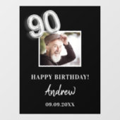 90th誕生日パーティー黒人写真名ガイ ウィンドウサイン (シート)