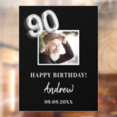 90th誕生日パーティー黒人写真名ガイ ウィンドウサイン (シート2)