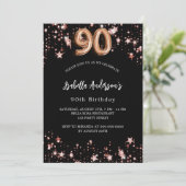 90th誕生日ブラックバラ金ゴールドスターズ豪華 招待状 (スタンド正面)
