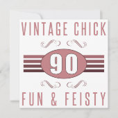 90th誕生日ヴィンテージシック カード (正面)