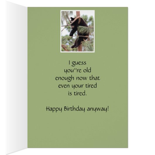 90th誕生日十分にあなたの疲れている疲れている熊 (内側 (右))