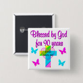 90TH誕生日祈りの言葉 缶バッジ (正面&裏面)