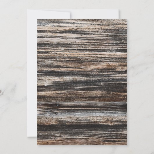 90th誕生日素朴ウッドディナーパーティー 招待状 (裏面)