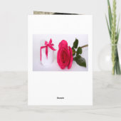 90th誕生日photo burgundyフローラありがとう カード (裏面)