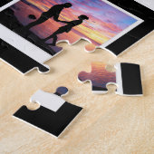 90th Birthday 1936 Family Memories Photo Collage ジグソーパズル (側面)