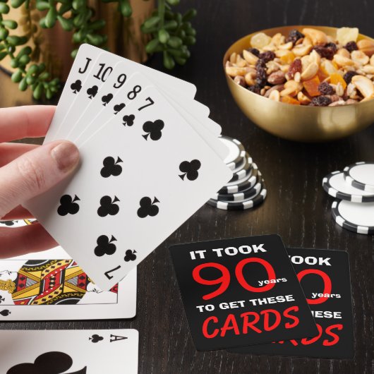 90th Birthday Funny Poker Playing Cards   トランプ (インサイチュ)