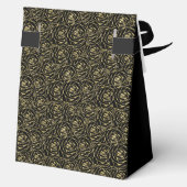 90th Birthday Gold Glitter Roses Thank You  フェイバーボックス (裏面)