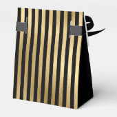 90th Birthday Gold Striped Thank You フェイバーボックス (裏面サイド)