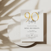 90th Birthday Invitation 招待状