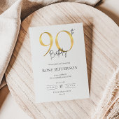 90th Birthday Invitation 招待状