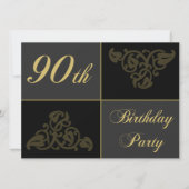 90th Birthday Partyの資料 招待状 (正面)