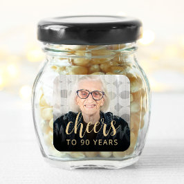 90th Birthday Partyフォト応援 スクエアシール