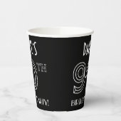 90th Birthday Party:アールデコスタイル+名前をカスタムする 紙コップ (左)