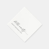 90th Birthday Party Hello 90 Modern Milestone スタンダードカクテルナプキン (角)