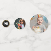 90th birthday Photos Gold Confetti コンフェッティ (正面)