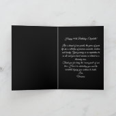 90th Birthday Purple Amethyst Jewels Pink Rose カード (内部)