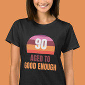 90th Birthday Retro Sunset Funny Tシャツ