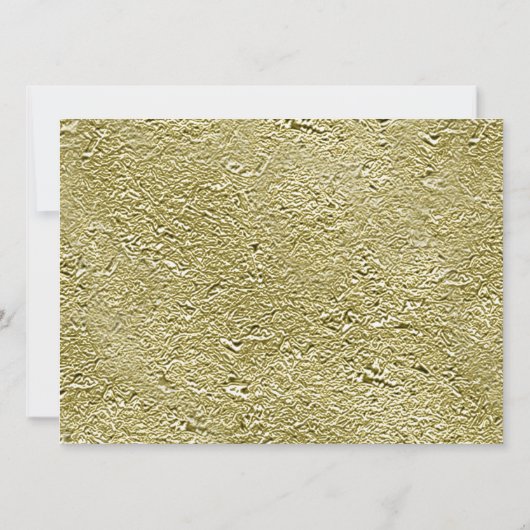 90th Custom Photo White and Gold  招待状 (裏面)