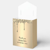 90th Ninety Elegant Birthday Party Gold フェイバーボックス (オープン)