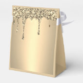 90th Ninety Elegant Birthday Party Gold フェイバーボックス (裏面サイド)