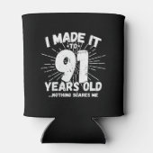 91おもしろい誕生日引用文皮肉91歳 缶クーラー (裏面)