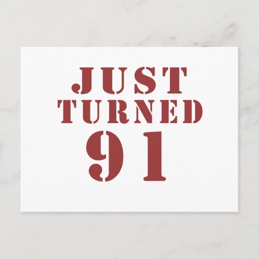 91ジャストターン誕生日 ポストカード (正面)
