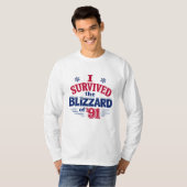 '91年のブリザードを乗り越えたTシャツ Tシャツ (正面フル)