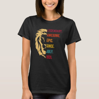 91歳の伝説1931年7月91誕生日 Tシャツ