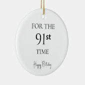 91歳の誕生日おめでとう セラミックオーナメント (右)