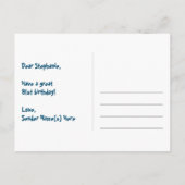 91歳の誕生日 – 楽しい花火模様 + 虹 91 ポストカード (裏面)