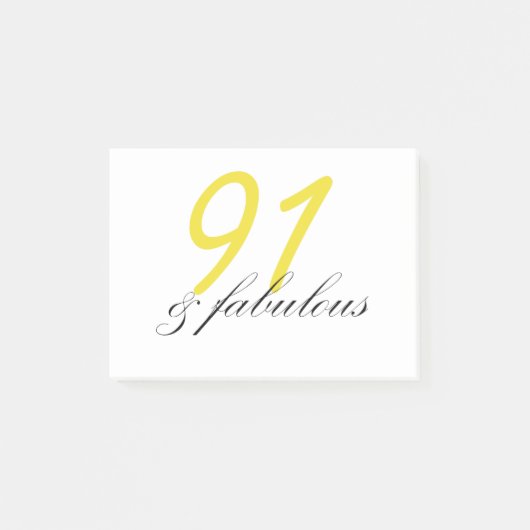 91歳 & ファビュラス ポストイット (正面)