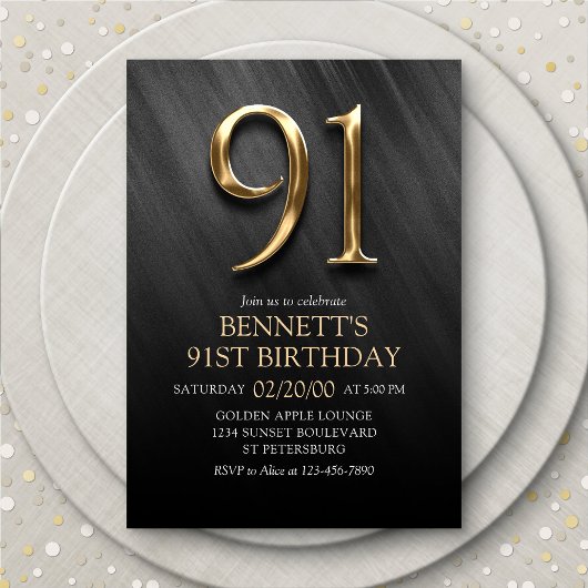 91番目の誕生日招待状 招待状