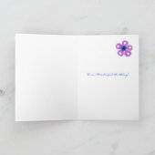 91誕生日カードおばあちゃん – 花 カード (内部)