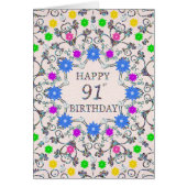 91誕生日抽象芸術花 (正面)